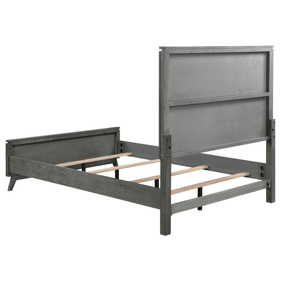 (image for) Nathan Wood Eastern King Panel Bed Grey