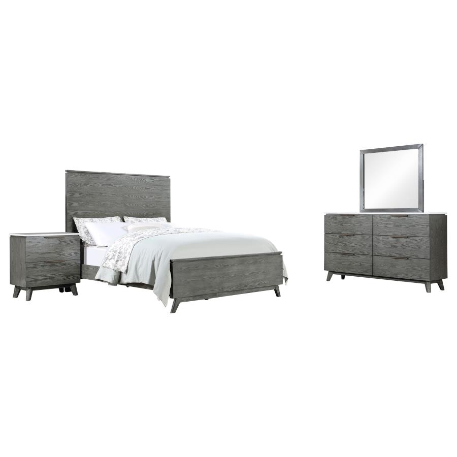 (image for) Nathan 4-piece Queen Bedroom Set Grey