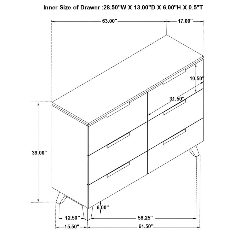 (image for) Nathan 4-piece Queen Bedroom Set Grey