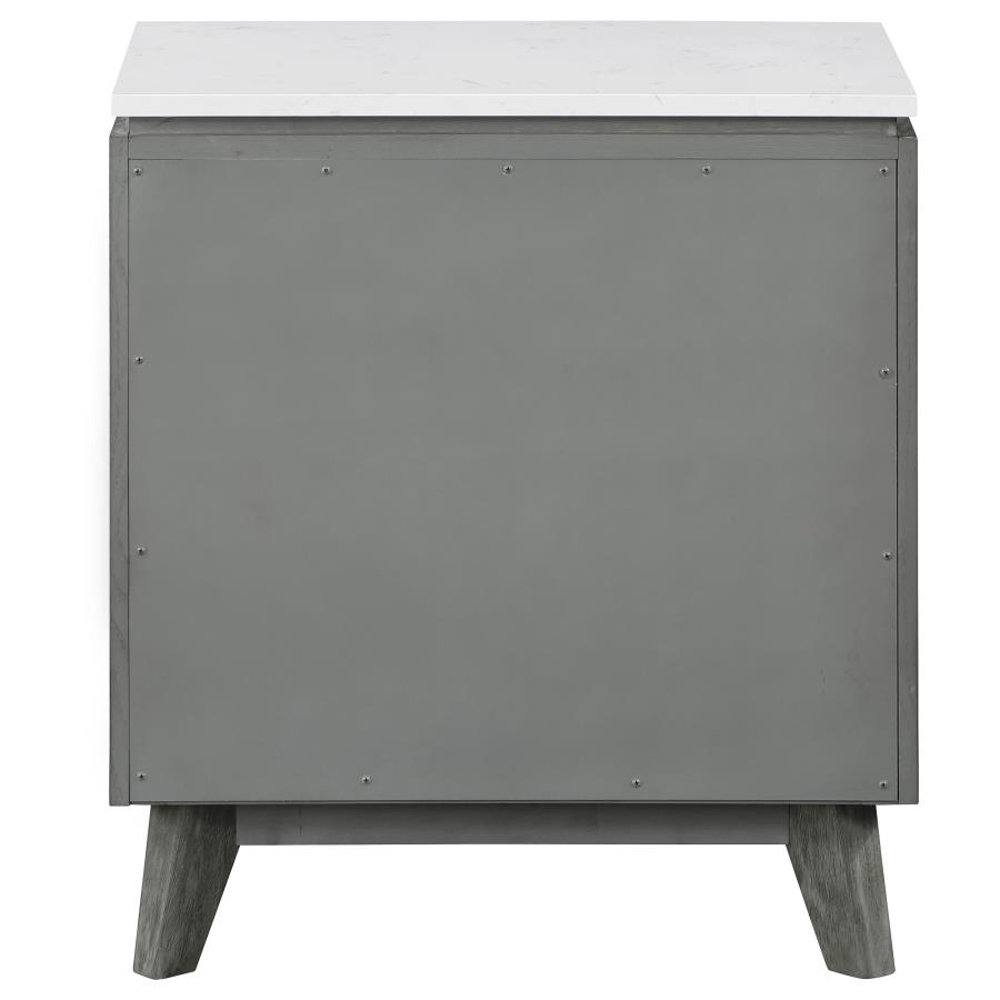 (image for) Nathan 2-drawer Nightstand Grey