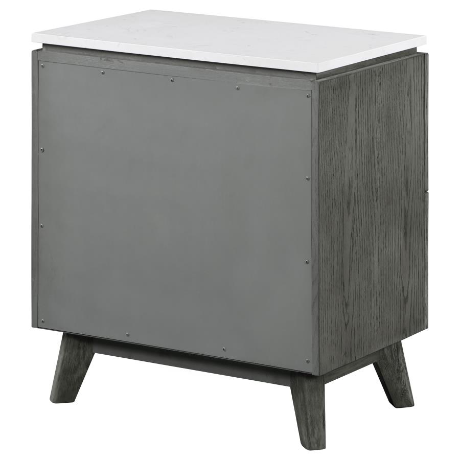 (image for) Nathan 2-drawer Nightstand Grey