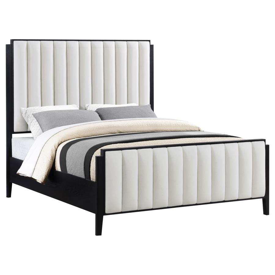 (image for) Brookmead 60-inch Upholstered Eastern King Bed Black