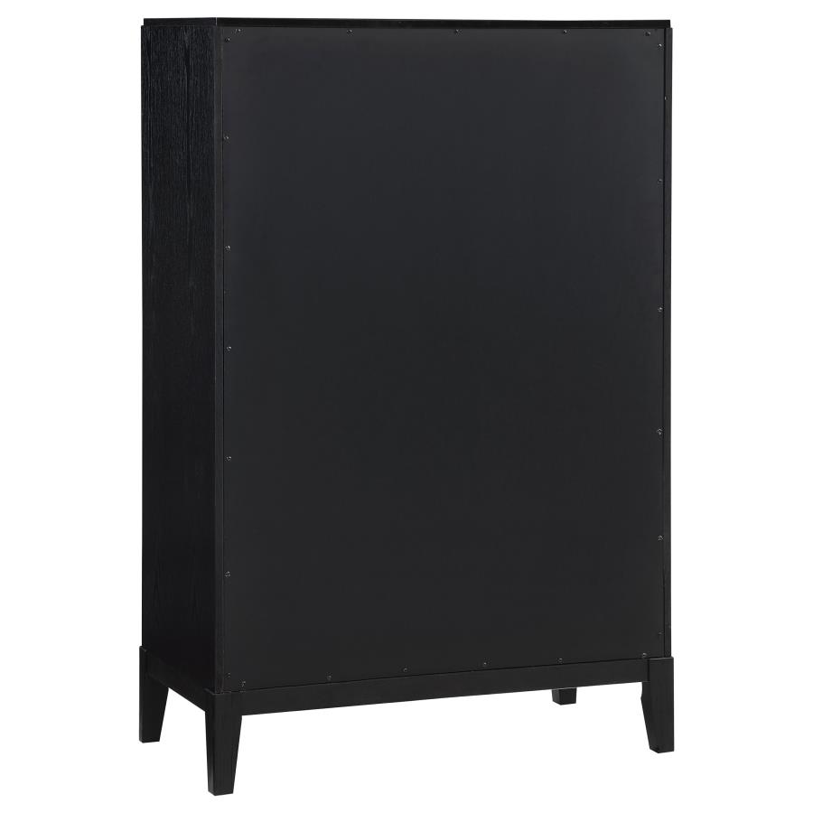 (image for) Brookmead 5-drawer Bedroom Chest Black