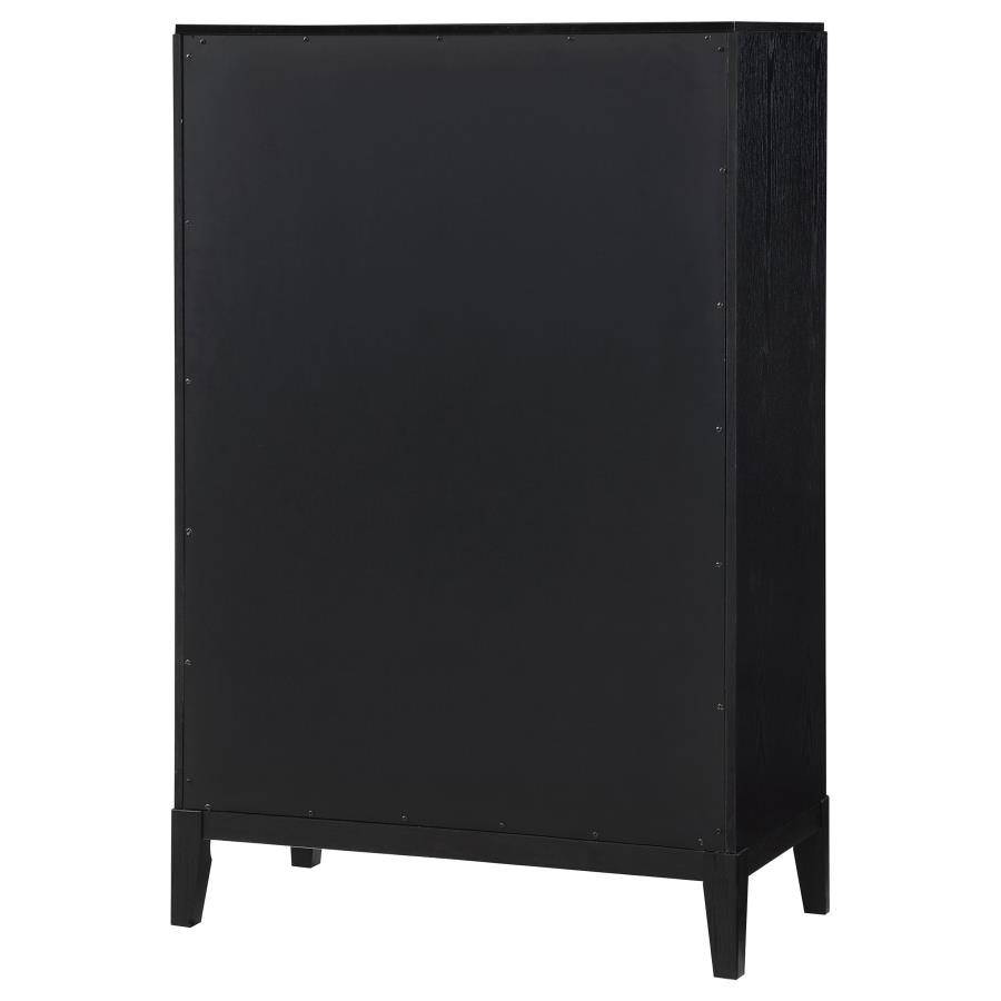 (image for) Brookmead 5-drawer Bedroom Chest Black