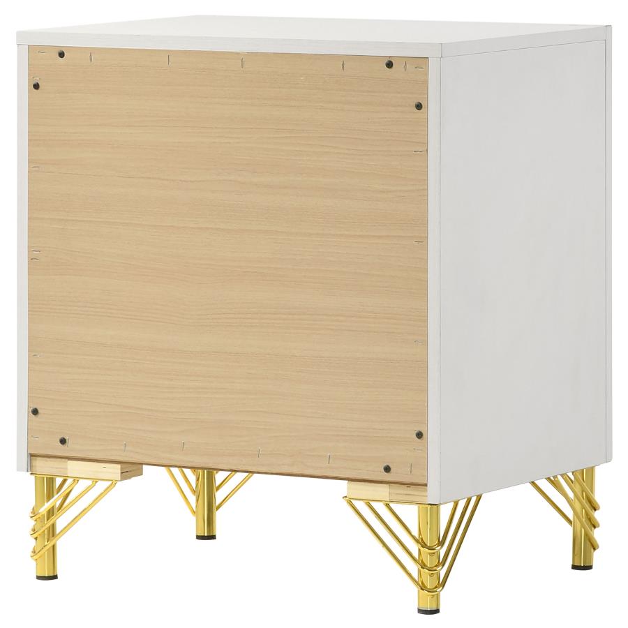 (image for) Lucia 2-drawer Nightstand Bedside Table White