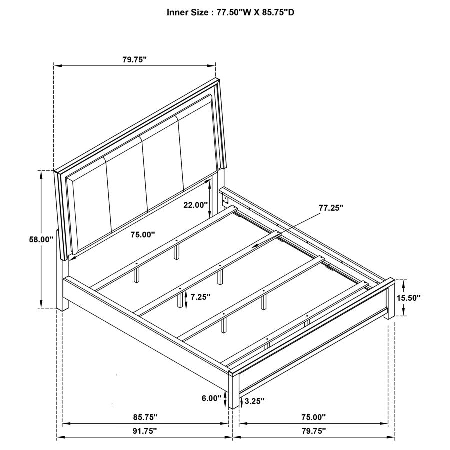 (image for) Kieran 5-piece California King Bedroom Set Grey