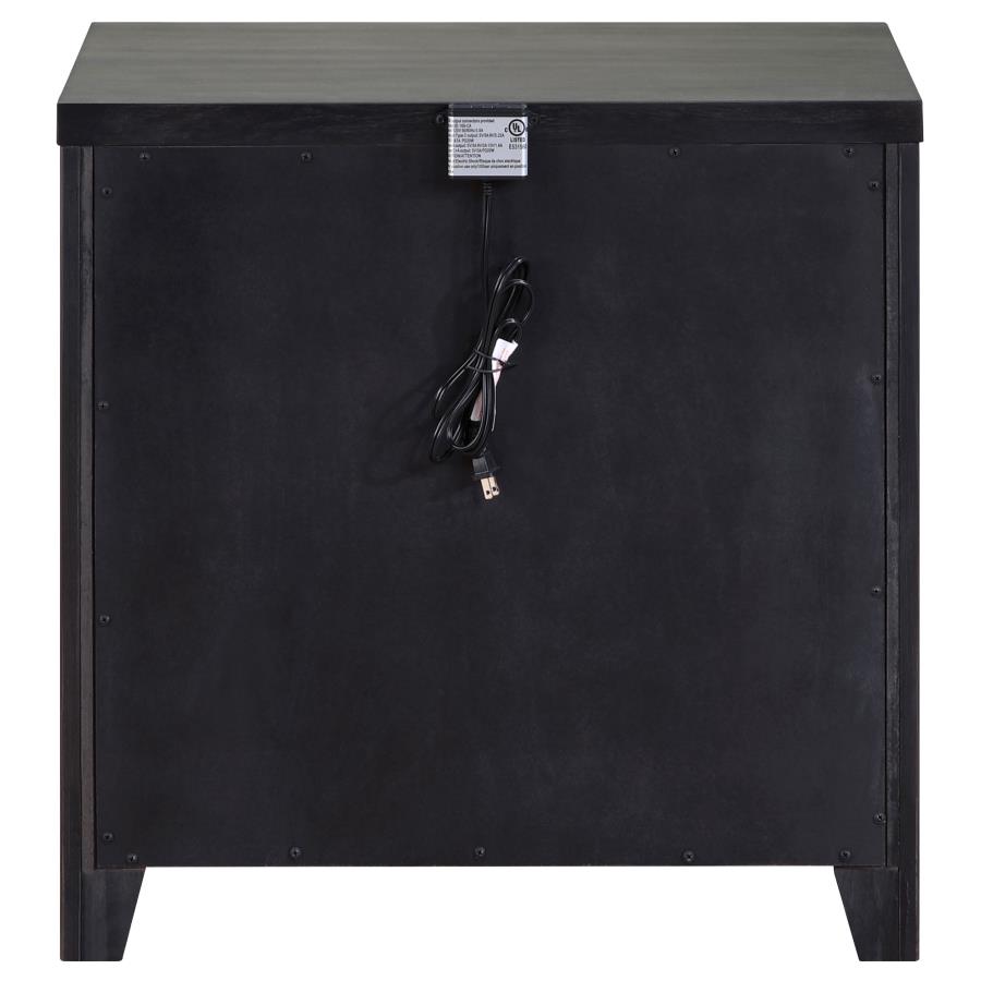 (image for) Kieran 2-drawer Nightstand Grey