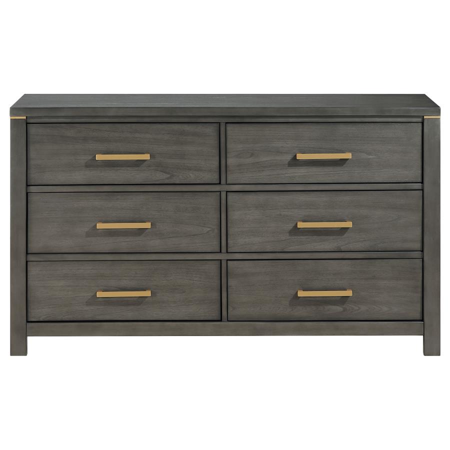 (image for) Kieran 6-drawer Dresser Grey