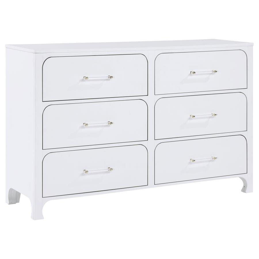 (image for) Anastasia 6-drawer Dresser Pearl White - Click Image to Close