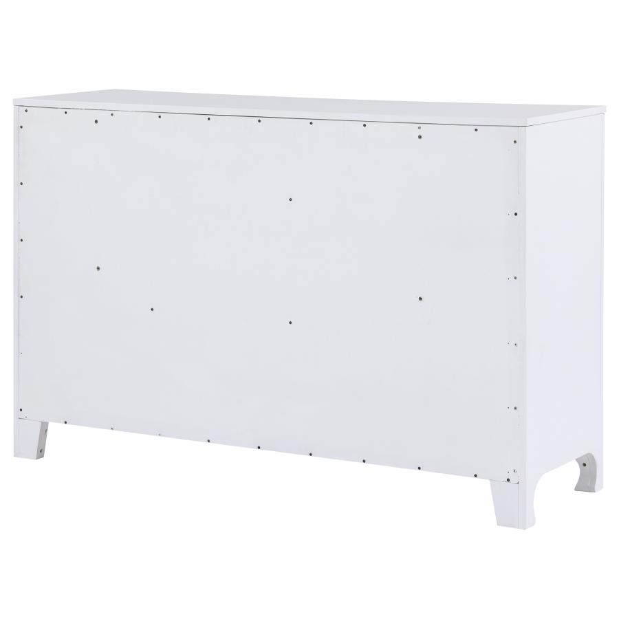 (image for) Anastasia 6-drawer Dresser Pearl White