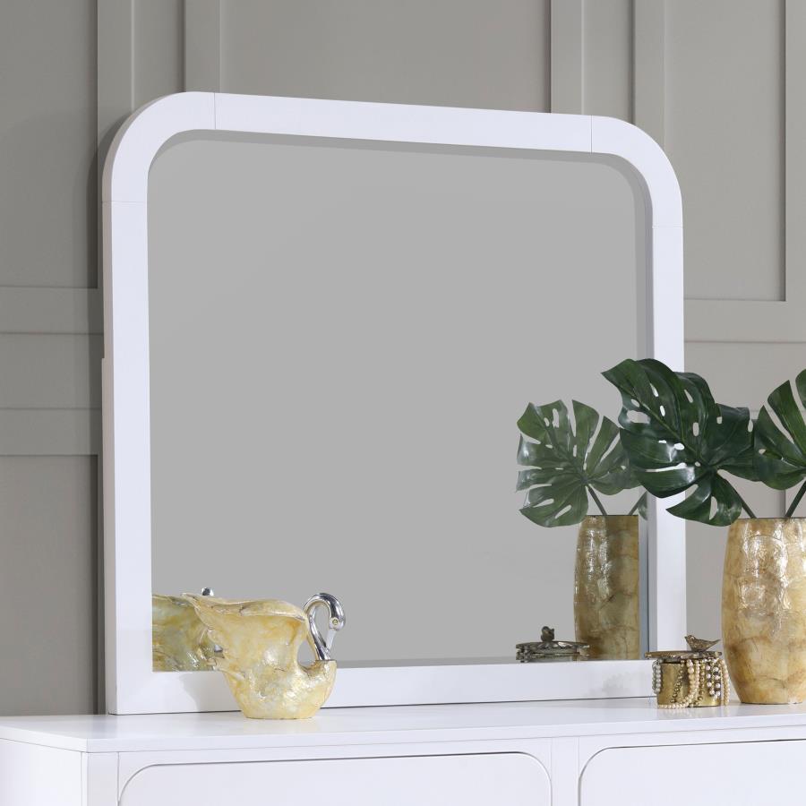 (image for) Anastasia Dresser Mirror Pearl White