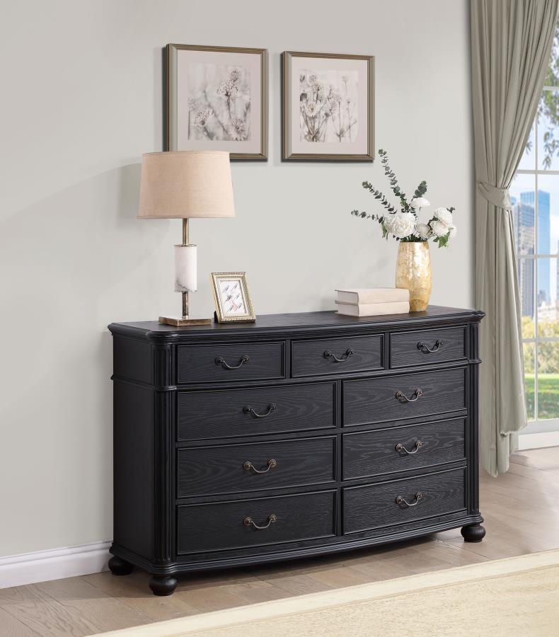 (image for) Celina 9-drawer Dresser Black