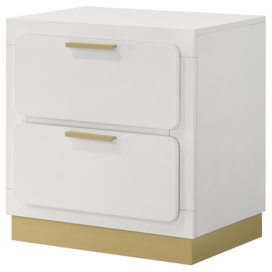 (image for) Caraway 2-drawer Nightstand White