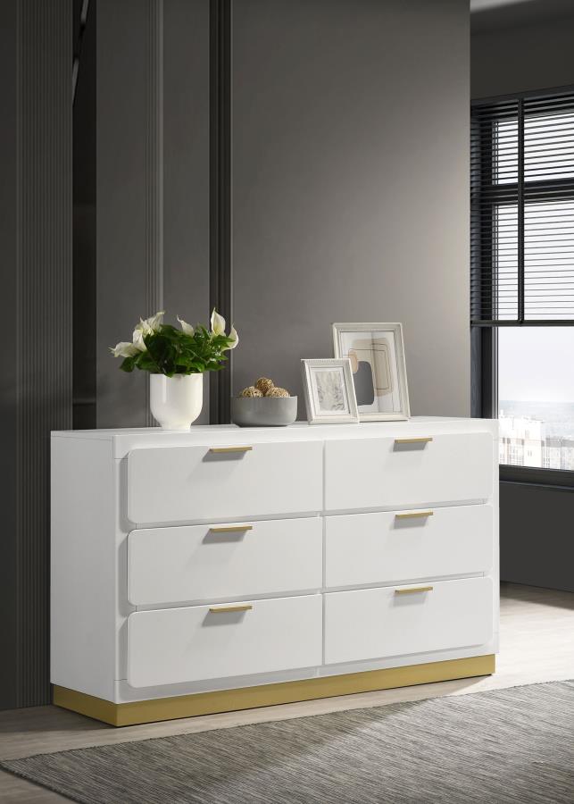 (image for) Caraway 6-drawer Dresser White