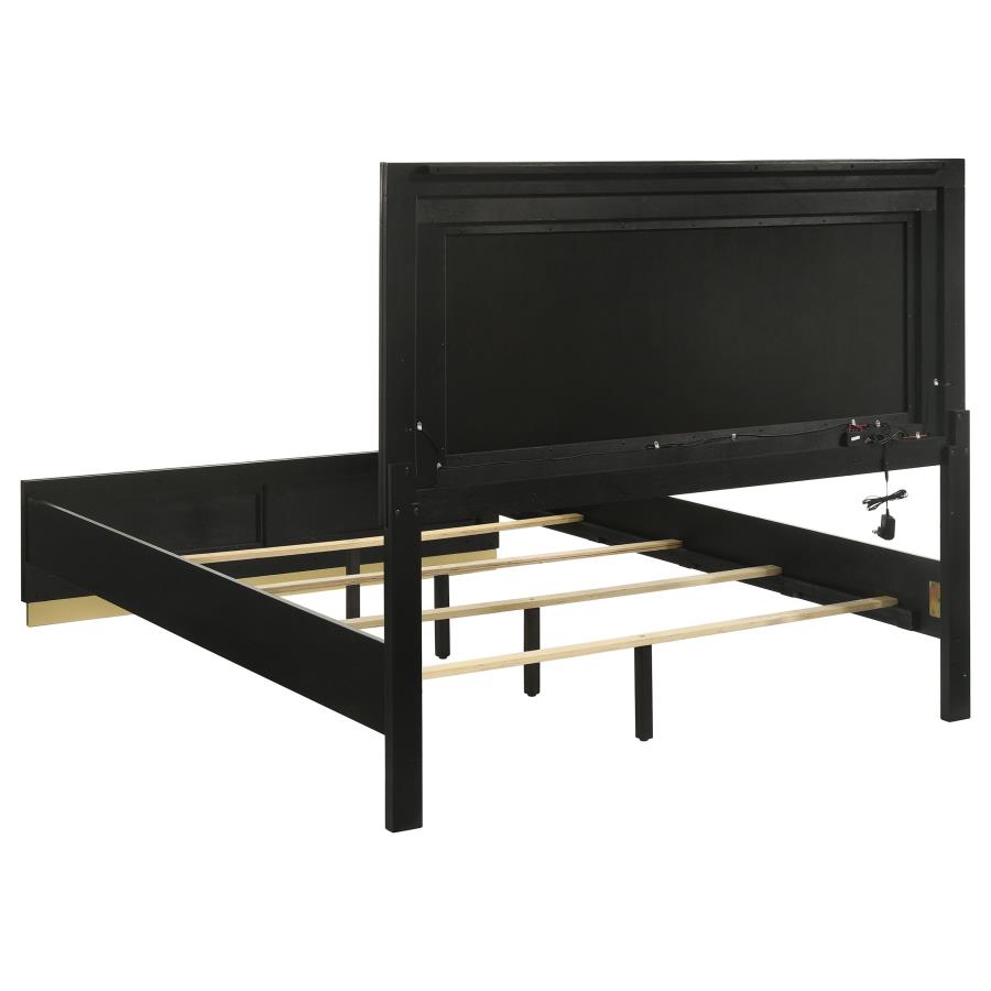 (image for) Caraway 4-piece Eastern King Bedroom Set Black