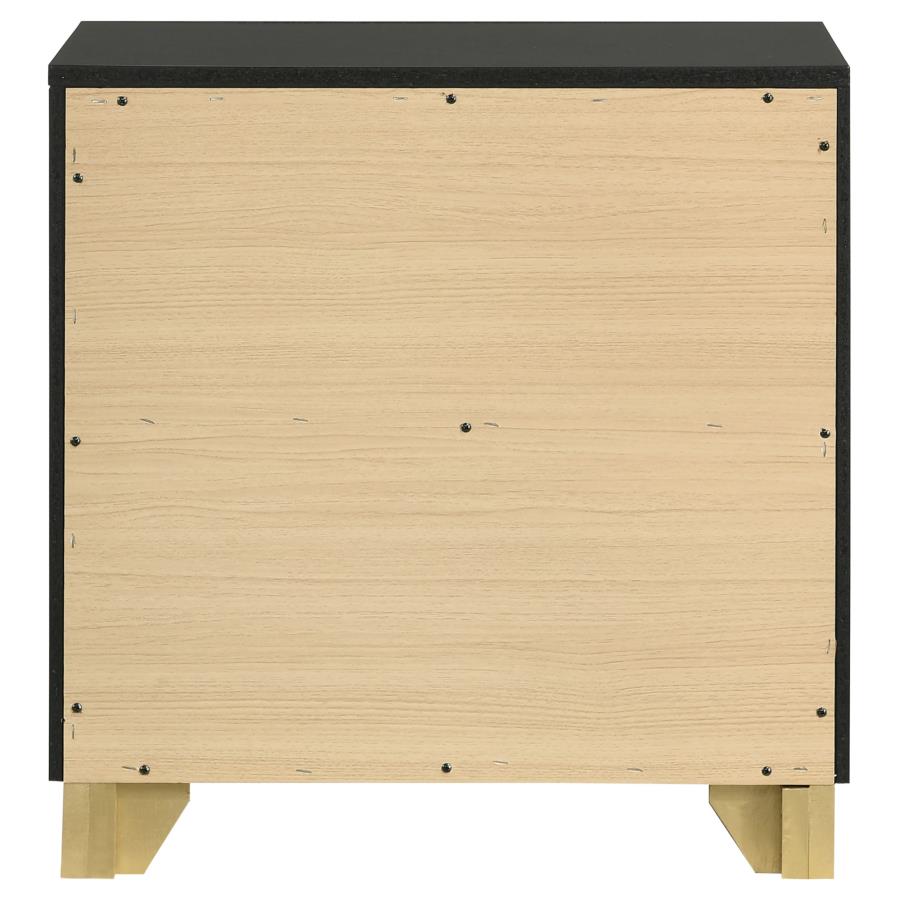 (image for) Caraway 2-drawer Nightstand Black