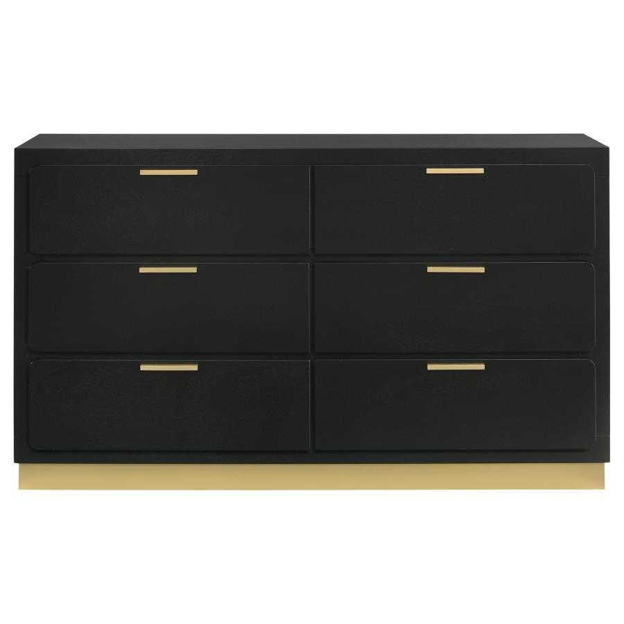 (image for) Caraway 6-drawer Dresser Black