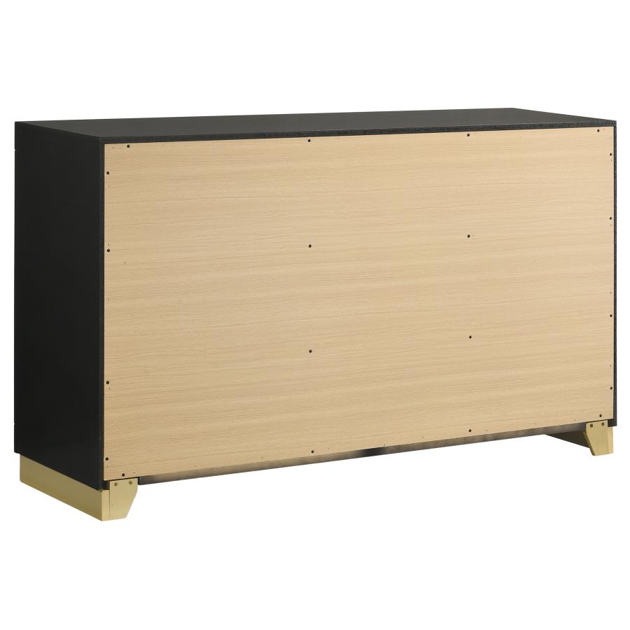 (image for) Caraway 6-drawer Dresser Black