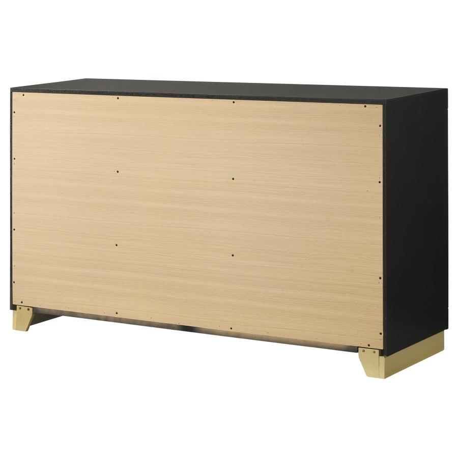 (image for) Caraway 6-drawer Dresser Black