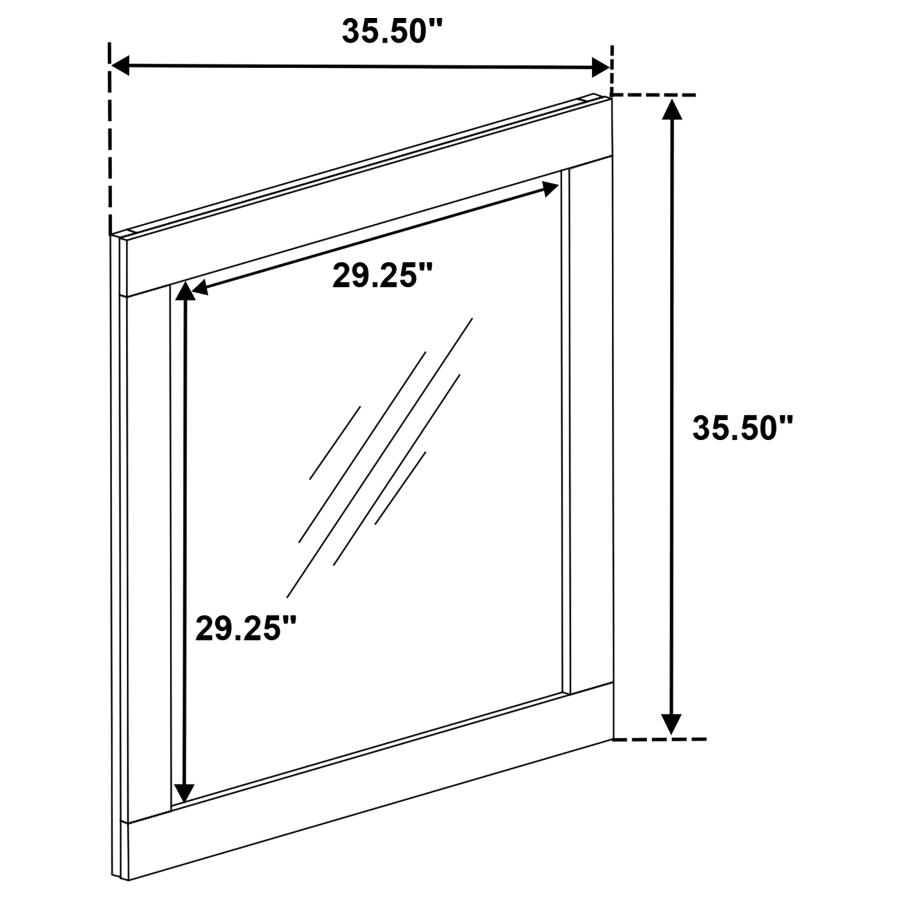 (image for) Caraway Dresser Mirror Black