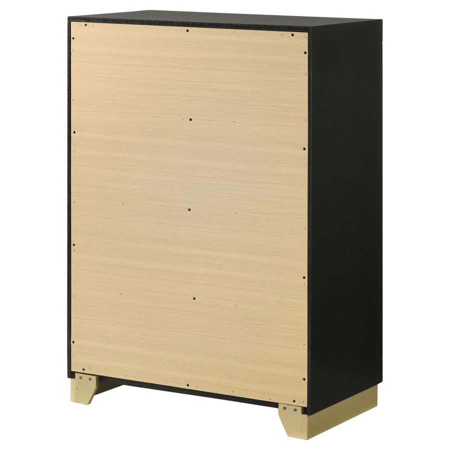 (image for) Caraway 4-drawer Bedroom Chest Black