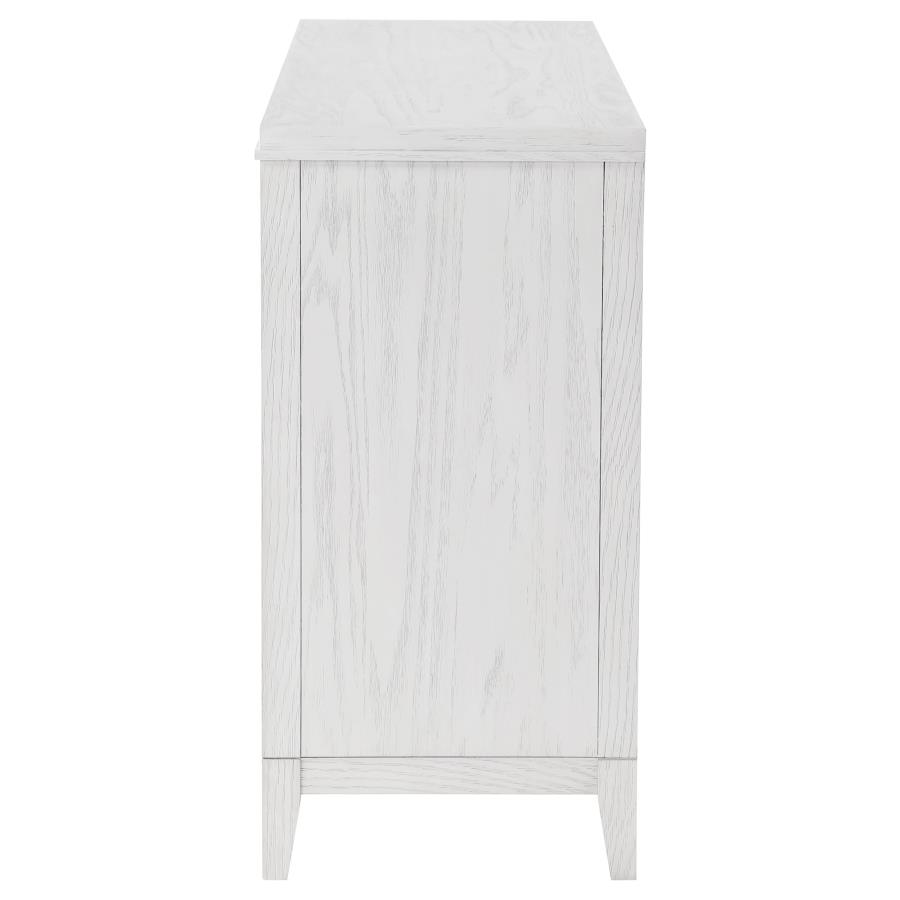 (image for) Marielle 6-drawer Bedroom Dresser Distressed White 