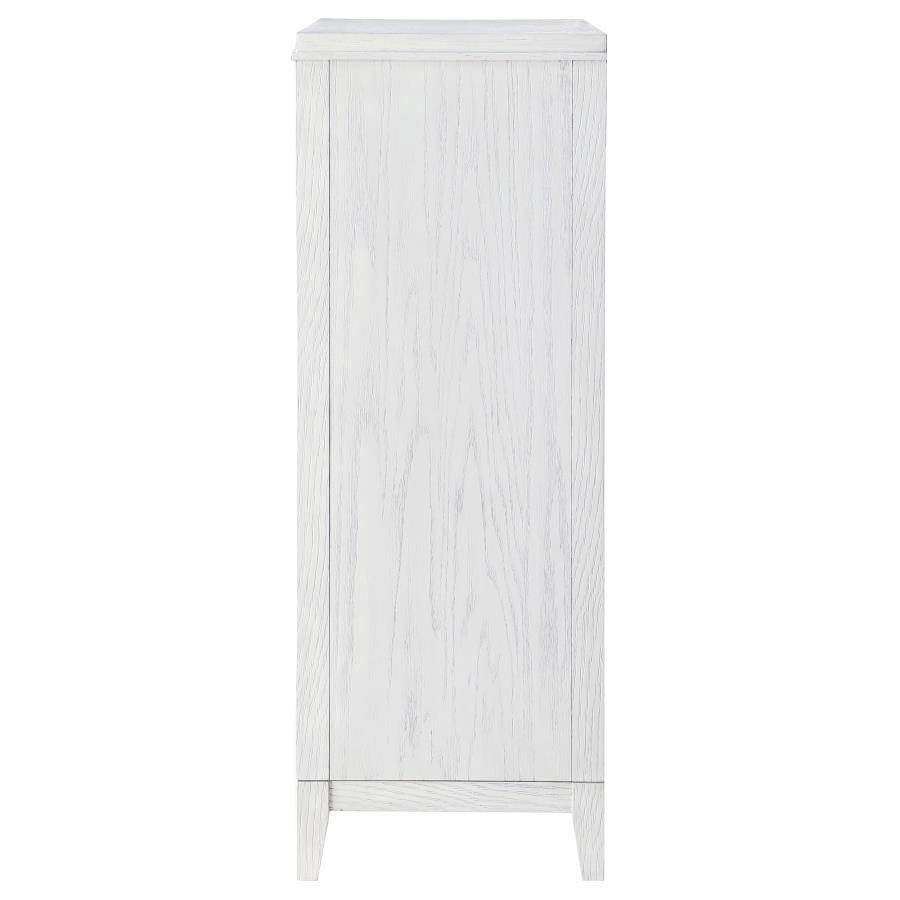 (image for) Marielle 5-drawer Bedroom Chest Distressed White 