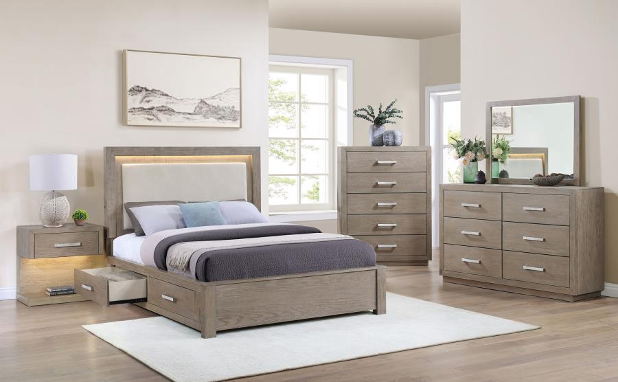 (image for) Kenora 5-piece Queen Bedroom Set Barley Brown - Click Image to Close