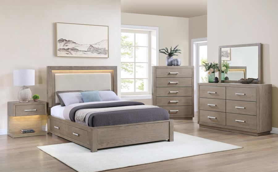 (image for) Kenora 5-piece Queen Bedroom Set Barley Brown