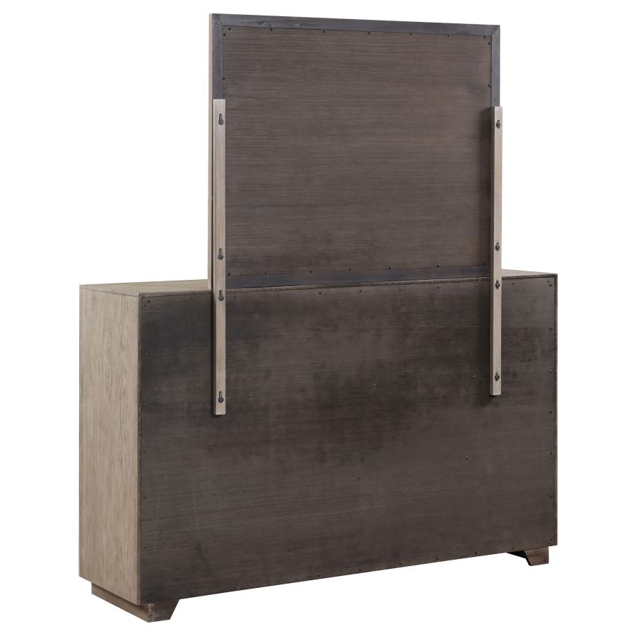 (image for) Kenora 6-drawer Dresser and Mirror Barley Brown