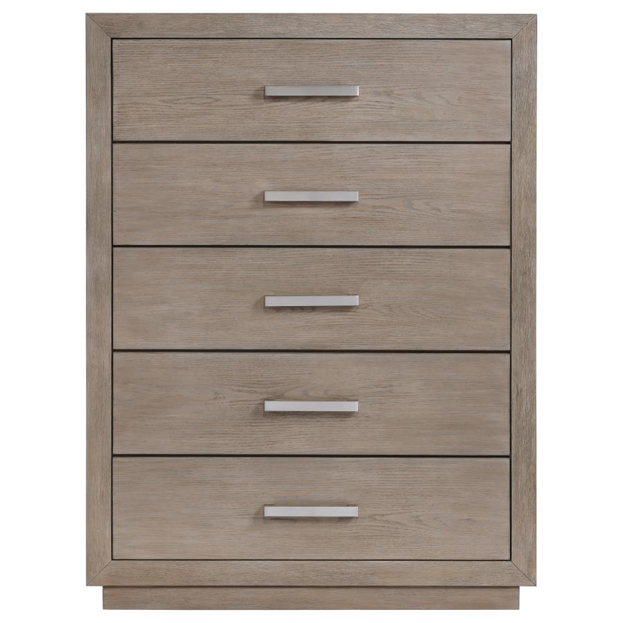 (image for) Kenora 5-drawer Bedroom Chest Barley Brown