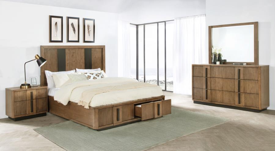 (image for) Terrace 4-piece Eastern King Bedroom Set Ash Brown