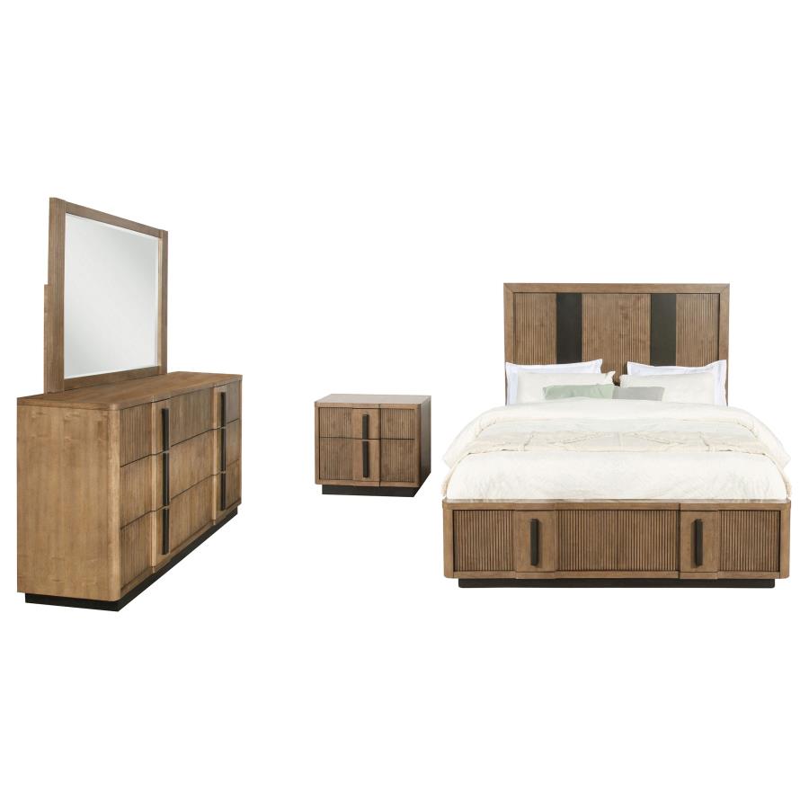 (image for) Terrace 4-piece California King Bedroom Set Ash Brown