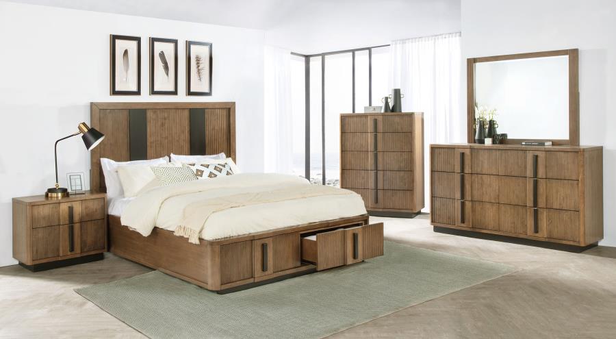 (image for) Terrace 2-drawer California King Storage Bed Ash Brown