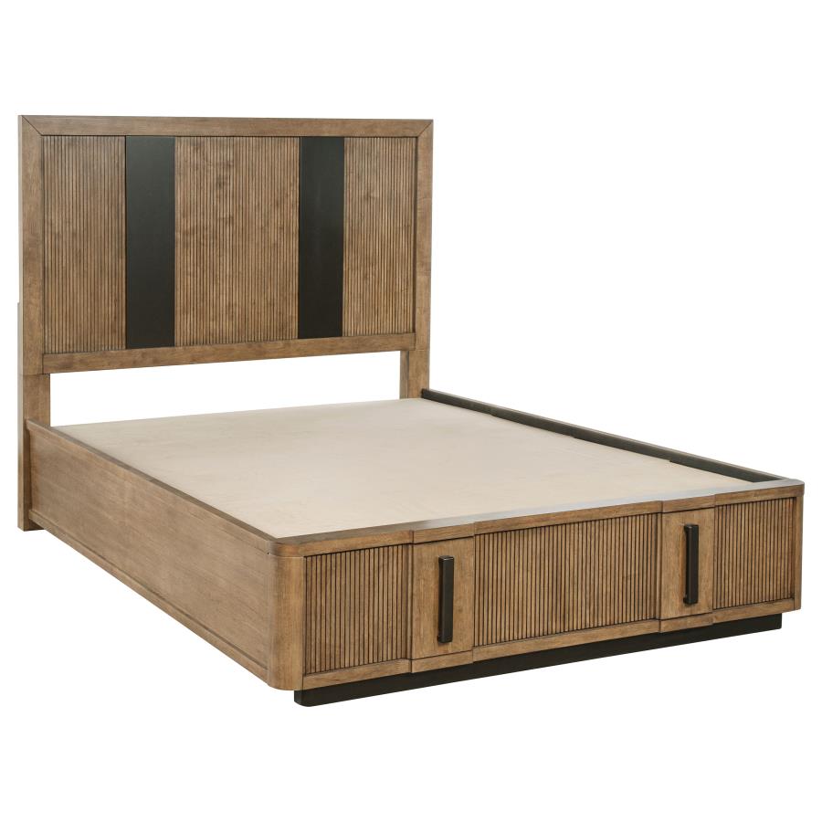 (image for) Terrace 2-drawer Queen Storage Bed Ash Brown - Click Image to Close