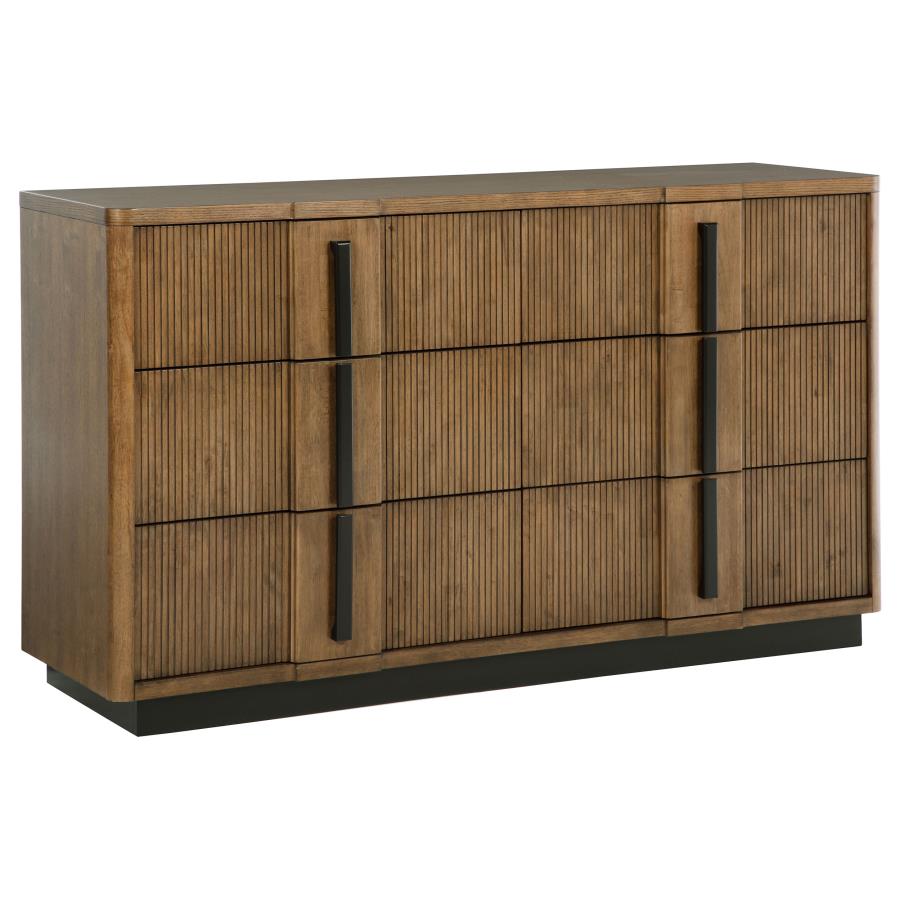 (image for) Terrace 6-drawer Dresser Cabinet Ash Brown - Click Image to Close