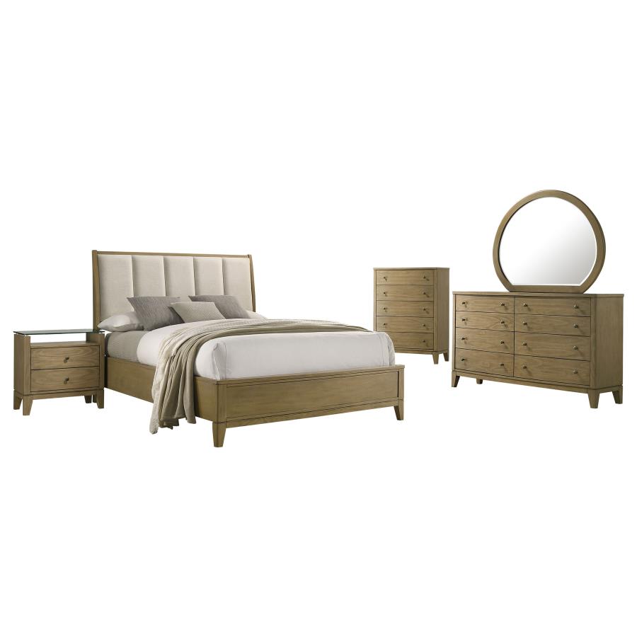 (image for) Granada 5-piece Eastern King Bedroom Set Natural Pine