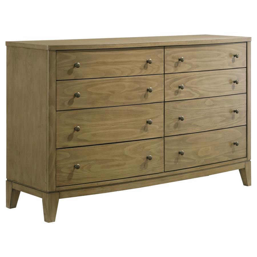 (image for) Granada 8-drawer Dresser Cabinet Natural Pine