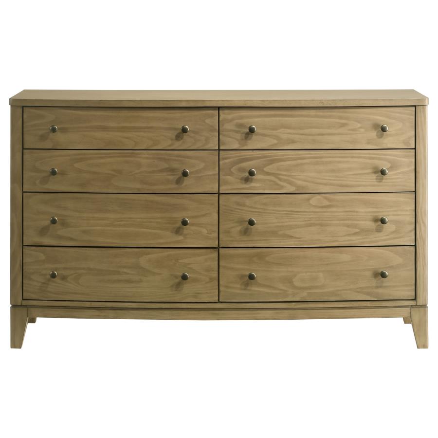 (image for) Granada 8-drawer Dresser Cabinet Natural Pine