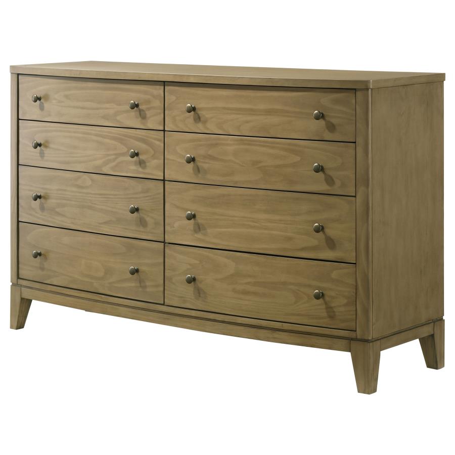 (image for) Granada 8-drawer Dresser Cabinet Natural Pine