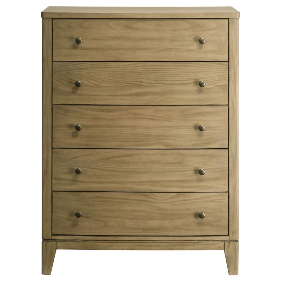 (image for) Granada 5-drawer Bedroom Chest of Drawers Natural Pine