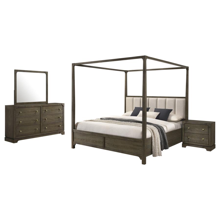 (image for) Gran Park 4-piece Eastern King Bedroom Set Dark Cocoa