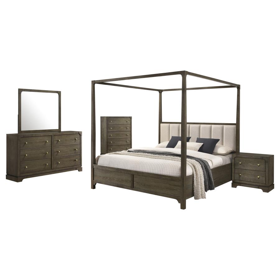 (image for) Gran Park 5-piece Eastern King Bedroom Set Dark Cocoa