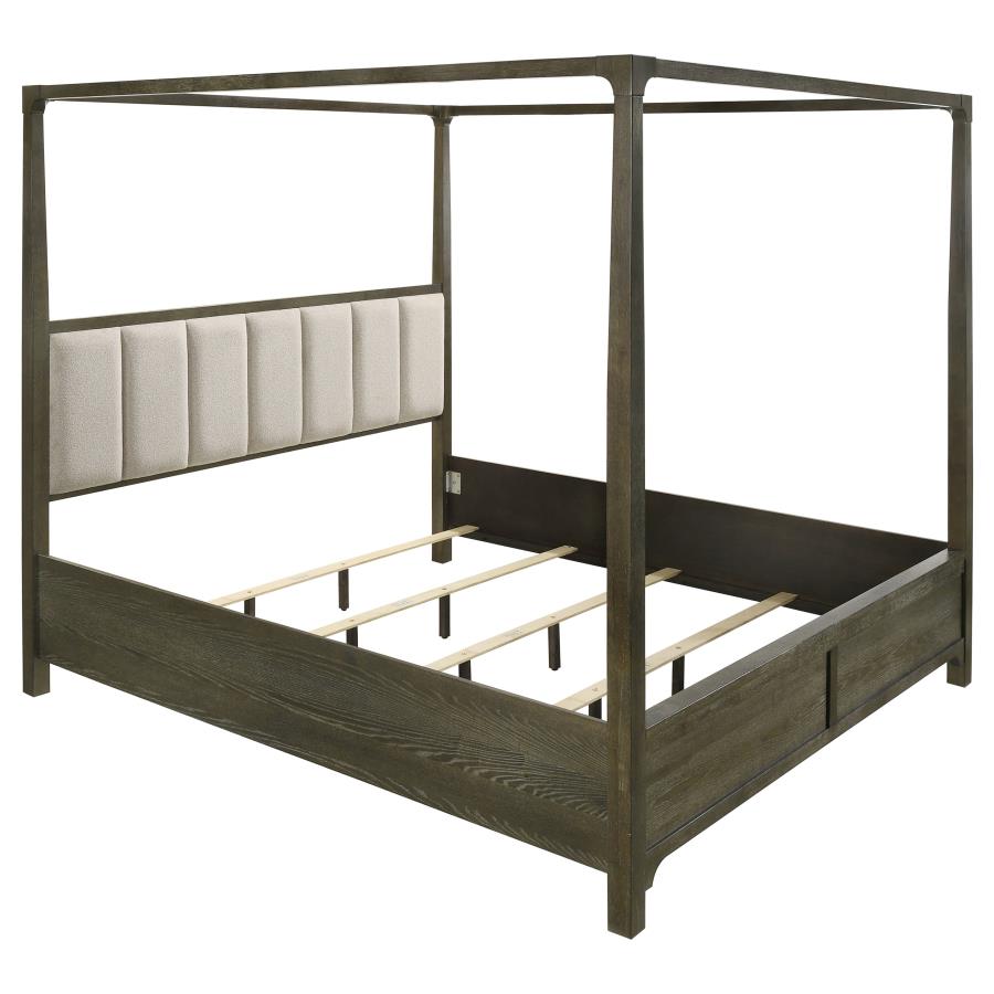 (image for) Gran Park California King Four Poster Canopy Bed Dark Cocoa