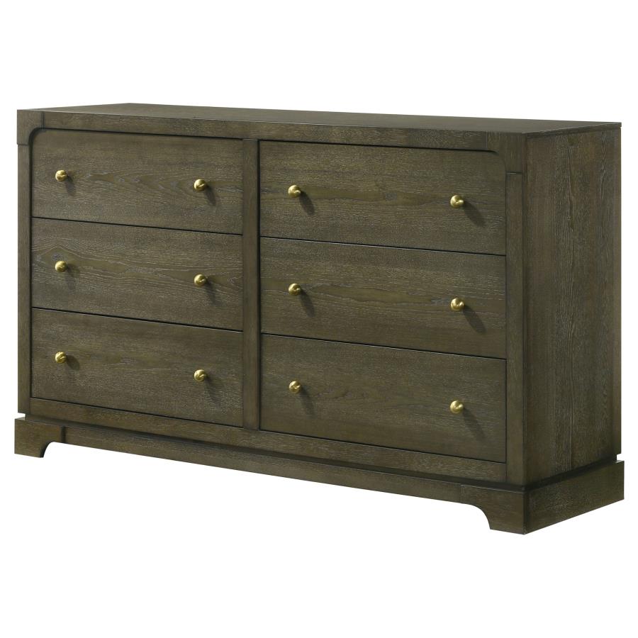 (image for) Gran Park 6-drawer Dresser Cabinet Dark Cocoa