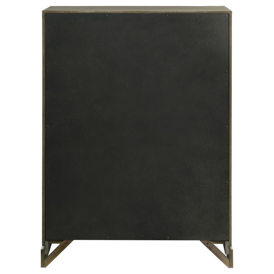 (image for) Gran Park 5-drawer Bedroom Chest of Drawers Dark Cocoa