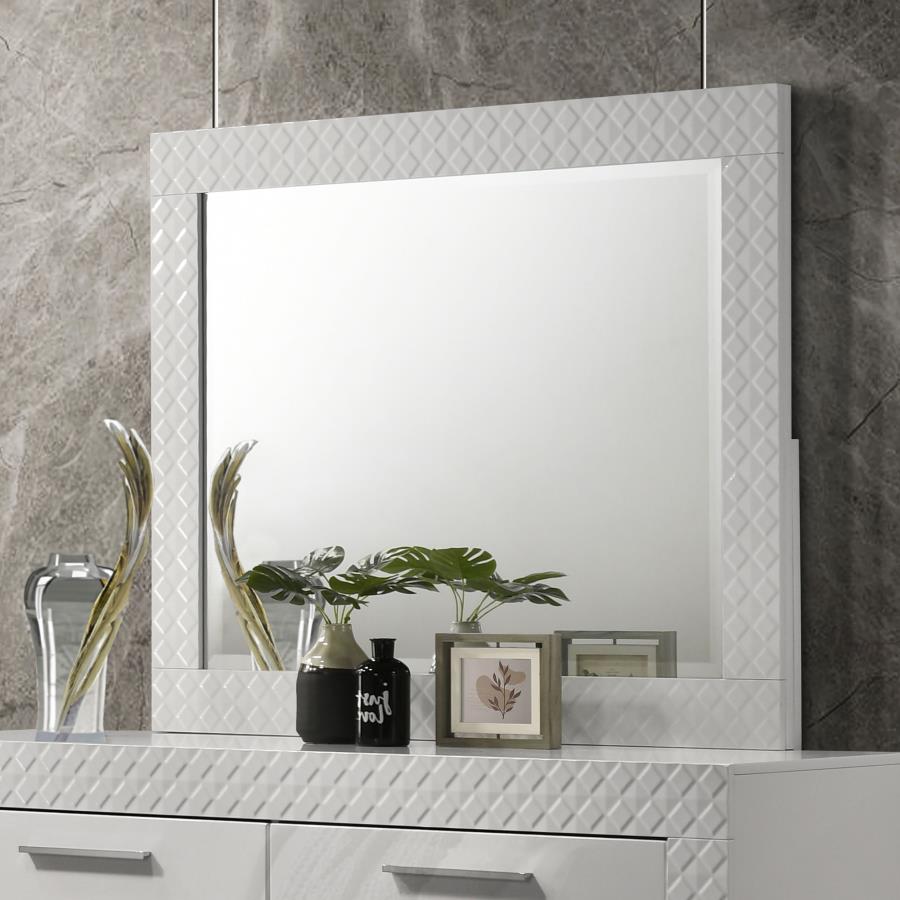 (image for) Ives Dresser Mirror White High Gloss