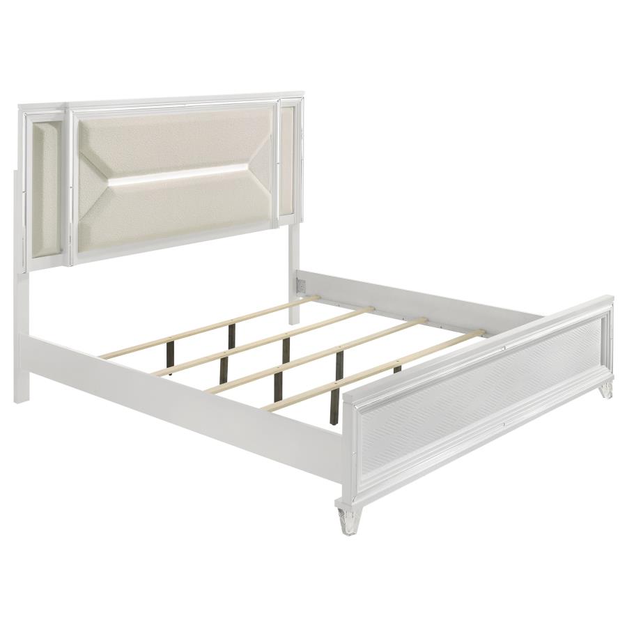 (image for) Marmore 4-piece Eastern King Bedroom Set White