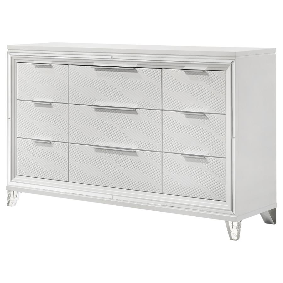 (image for) Marmore 9-drawer Dresser Cabinet White