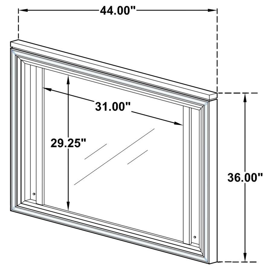 (image for) Marmore LED Dresser Mirror White